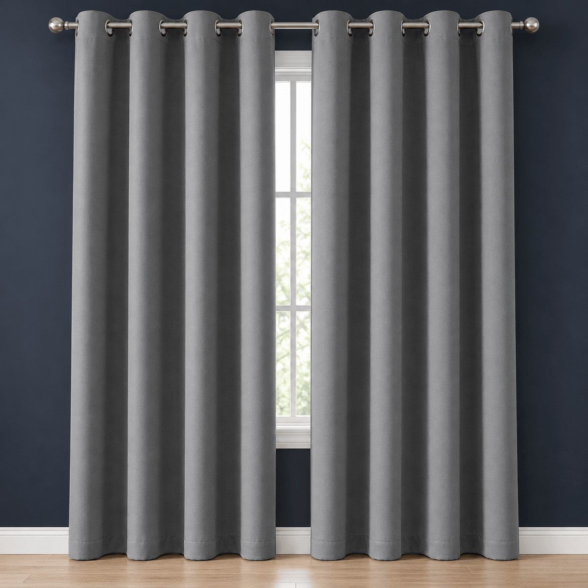 Thermal Blackout Curtains for Bedroom & Living Room 2 Panels