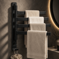Wall Mounted Towel Rack – Swivel Bathroom Towel Bar & Towel Holder