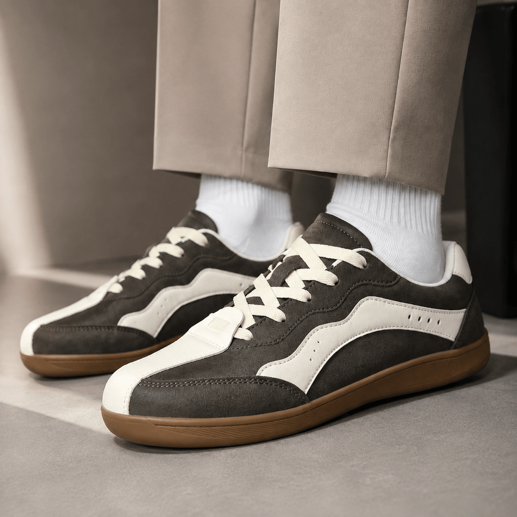 Wide Toe Box Shoes for Men – Retro Casual Sneakers